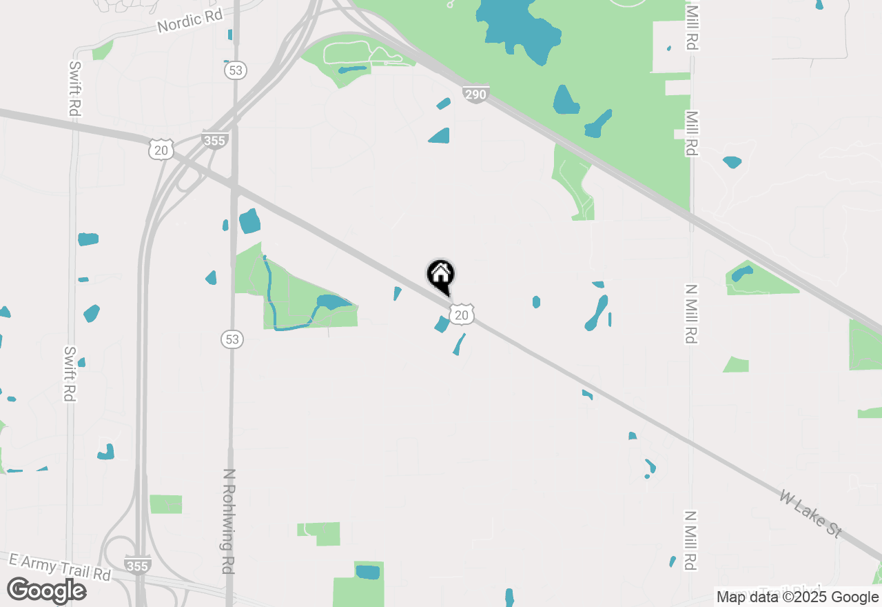 Map of 1283 W Lake Street #106, Addison, IL 60101