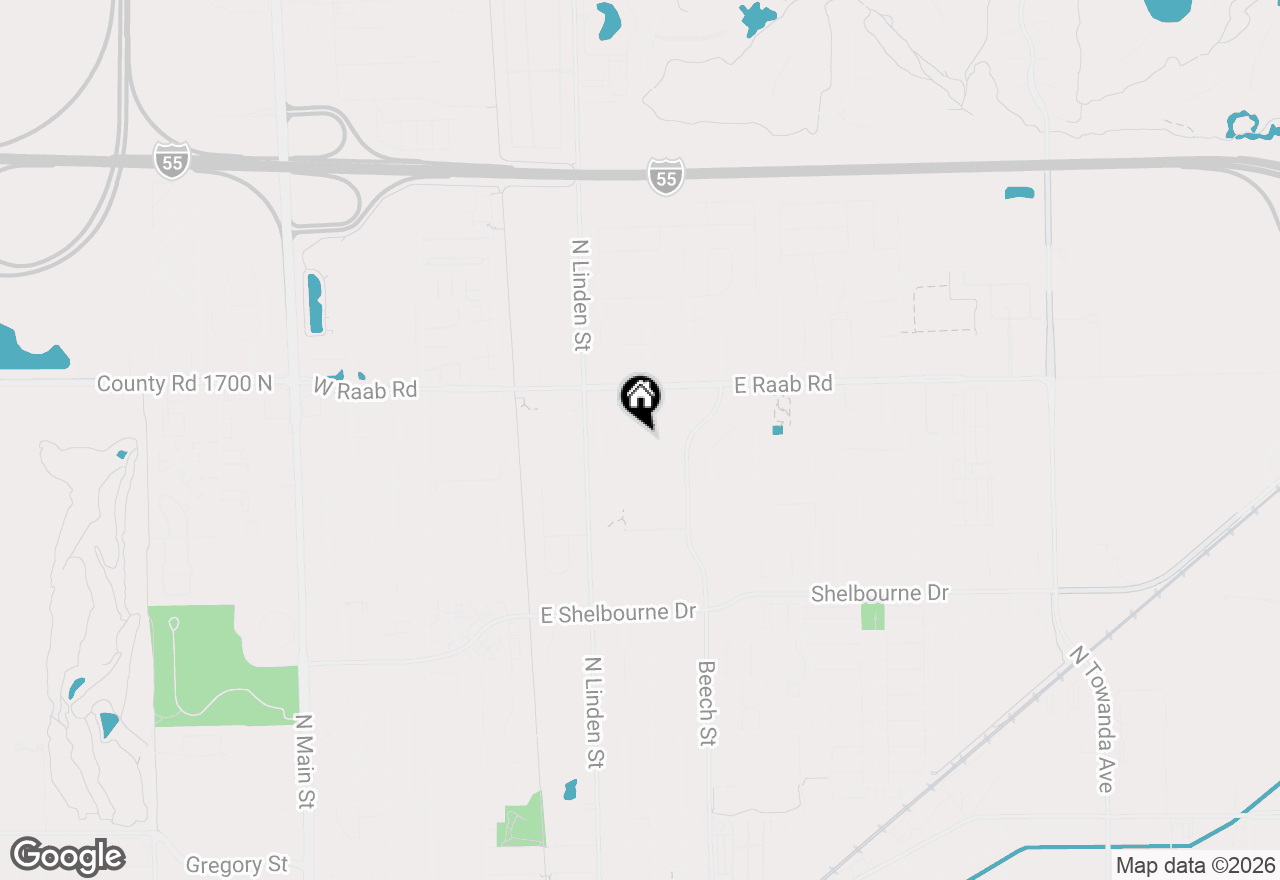 Map of 304 Jenny Lind Drive, Normal, IL 61761