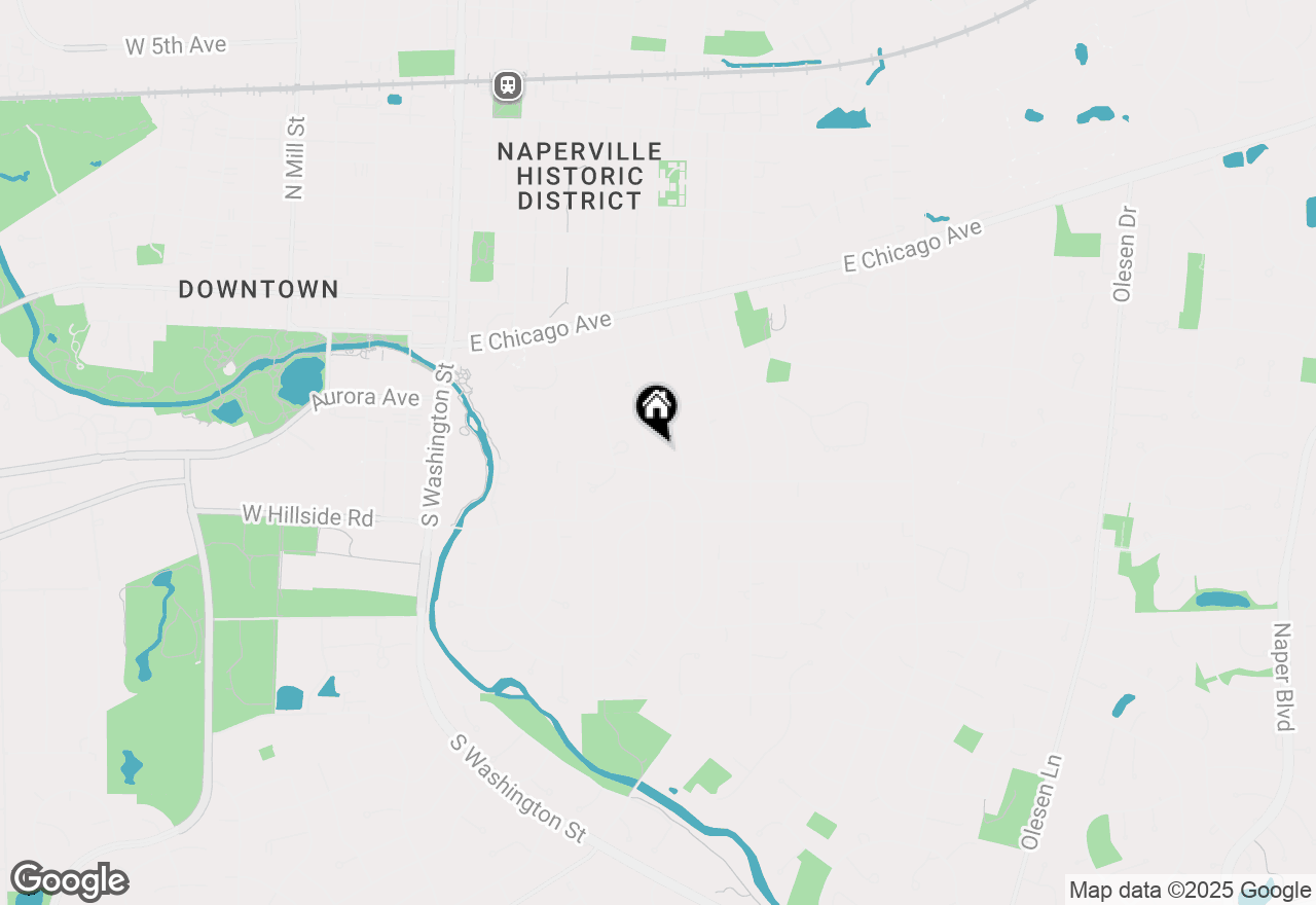 Map of 444 S Sleight Street, Naperville, IL 60540