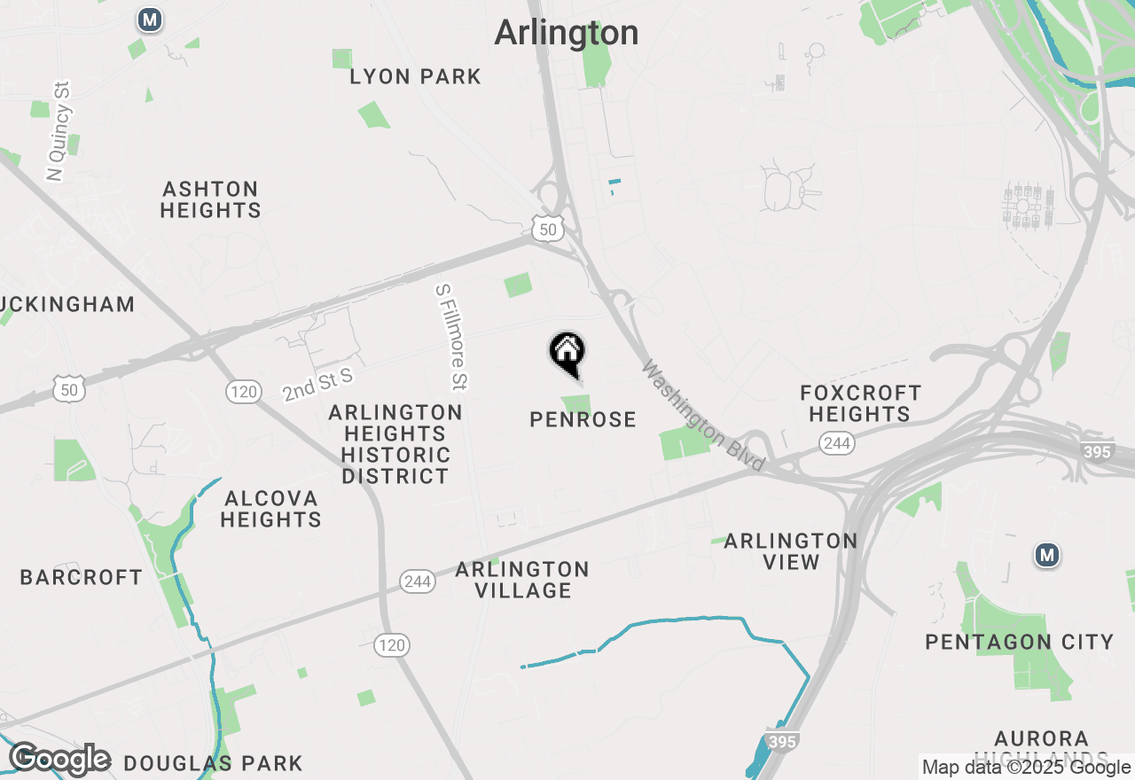 Map of 2205 6th Street S, Arlington, VA 22204
