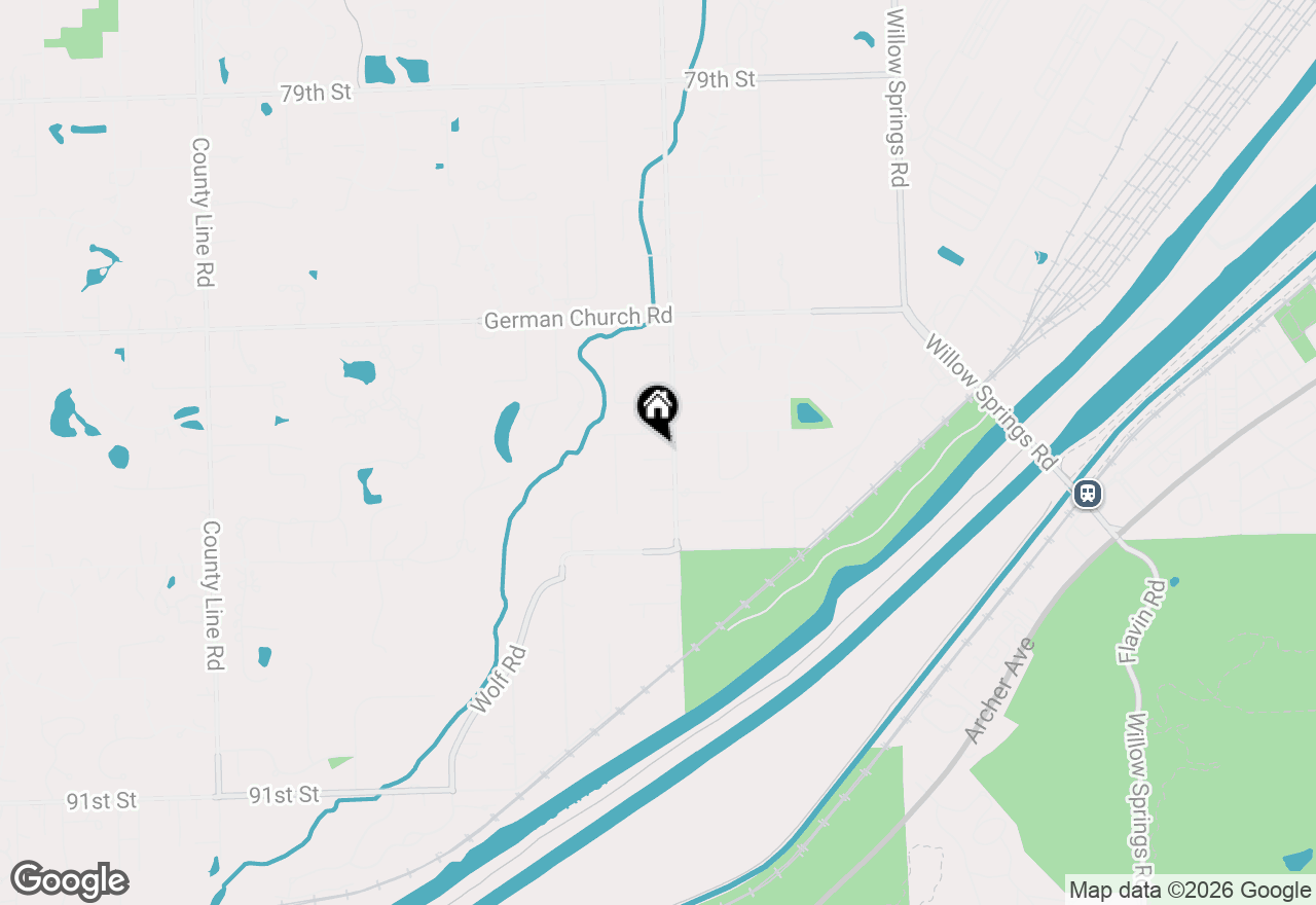 Map of 11216 85th Place, Willow Springs, IL 60480