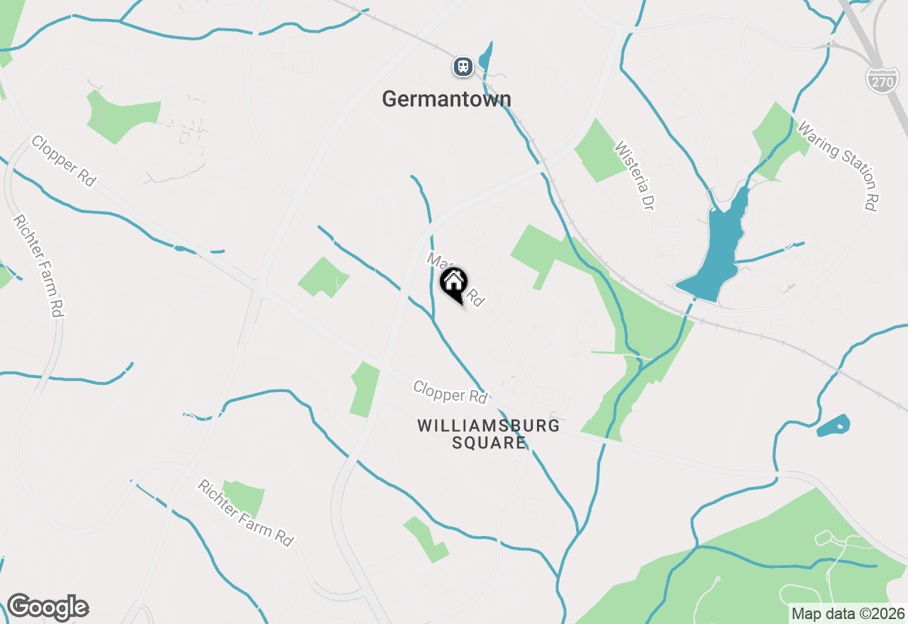 Map of 18749 Harmony Woods Lane, Germantown, MD 20874