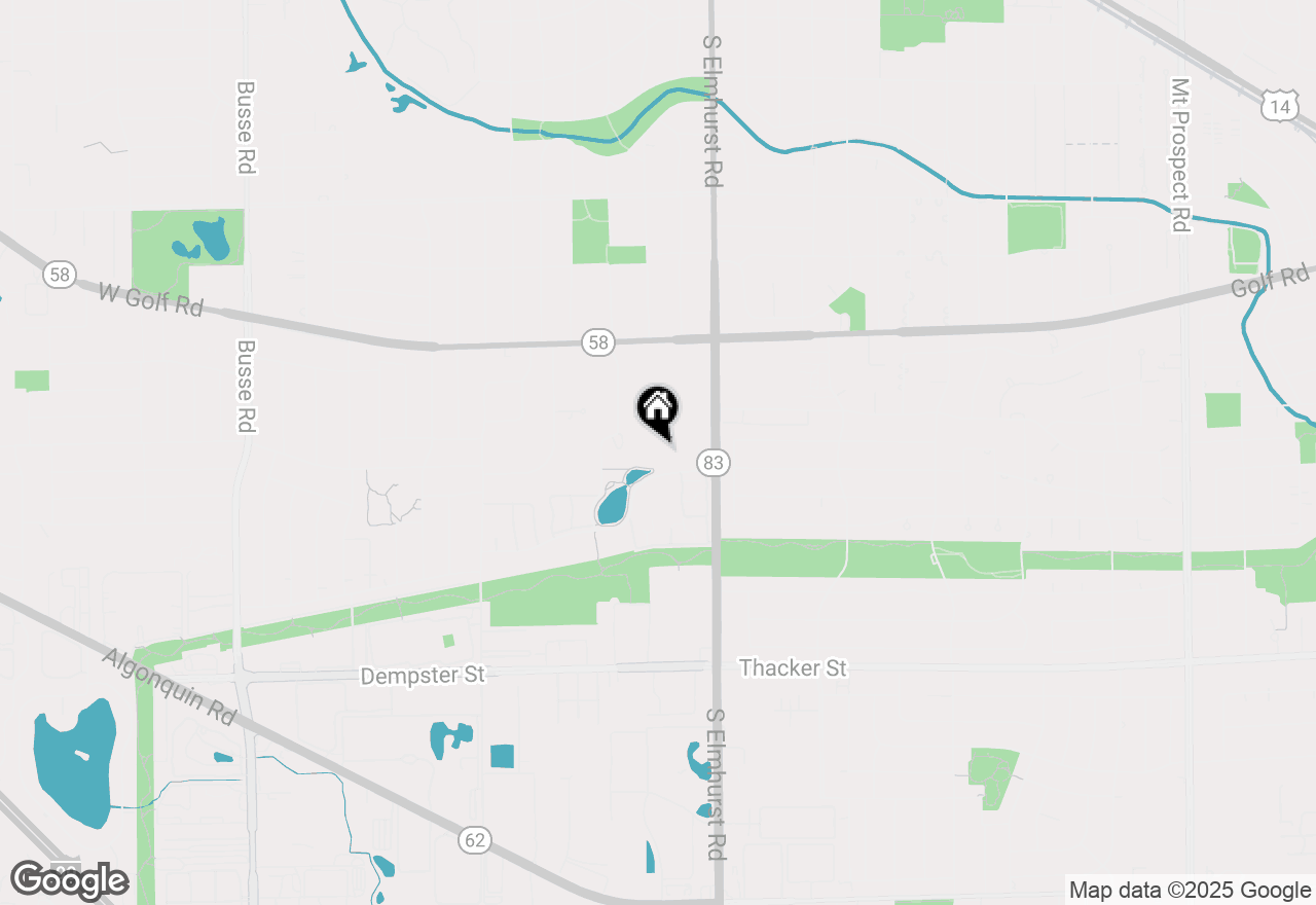 Map of 500 W Huntington Commons Road #253, Mount Prospect, IL 60056