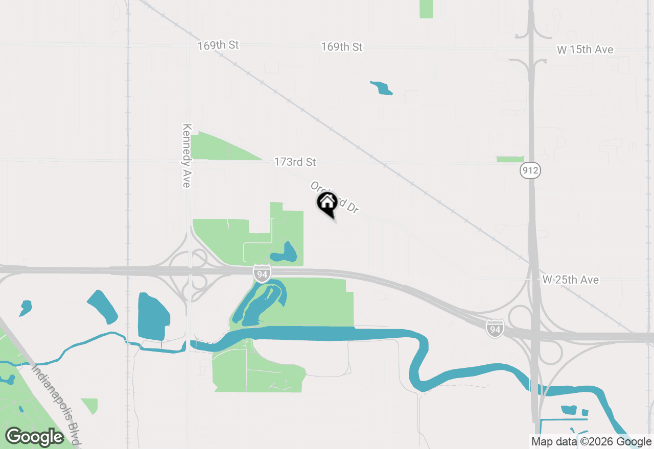 Map of 7511 Idaho Avenue, Hammond, IN 46323