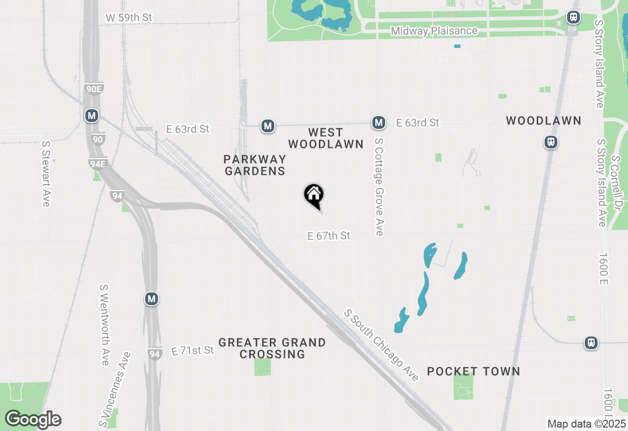 Map of 6615 S Rhodes Avenue, Chicago, IL 60637