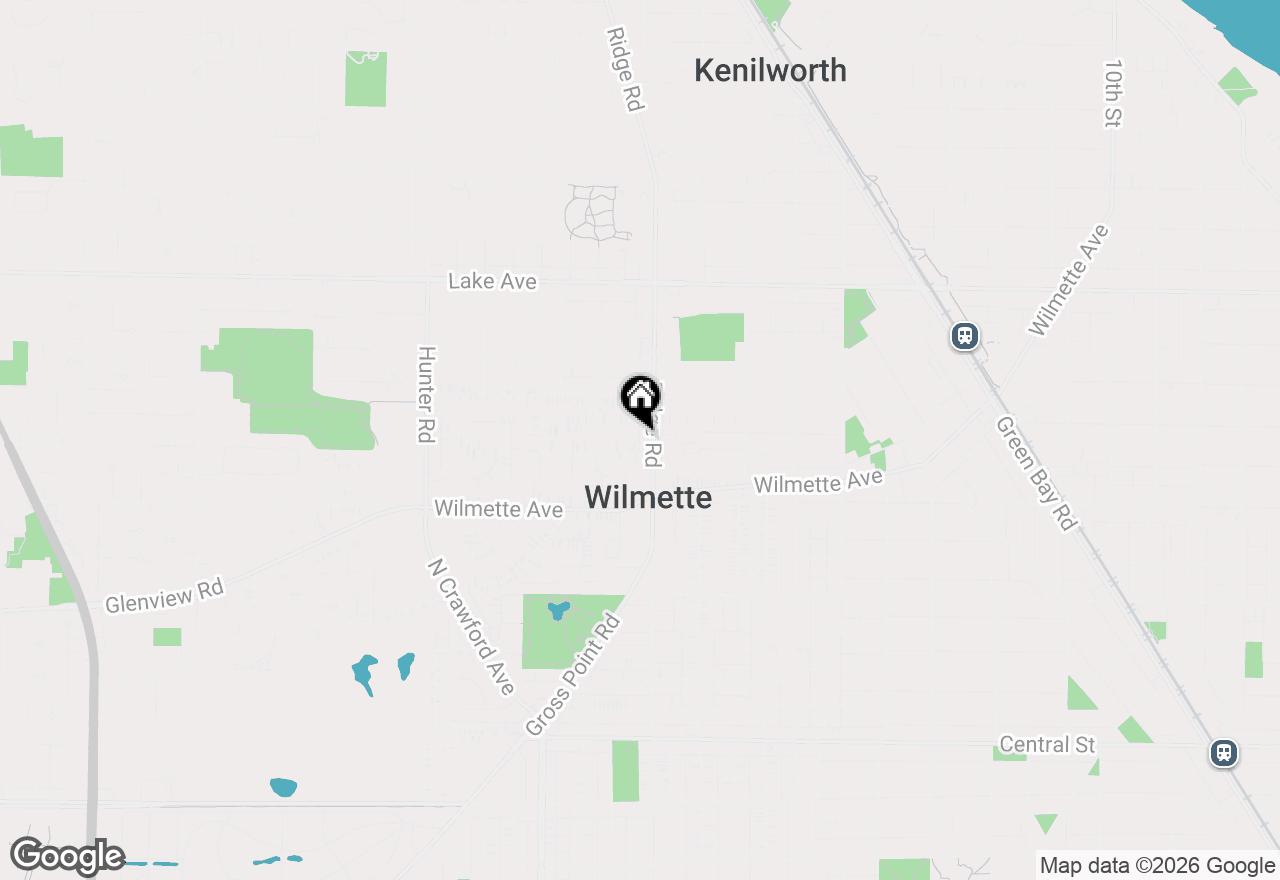 Map of 509 1/2 Ridge Road, Wilmette, IL 60091