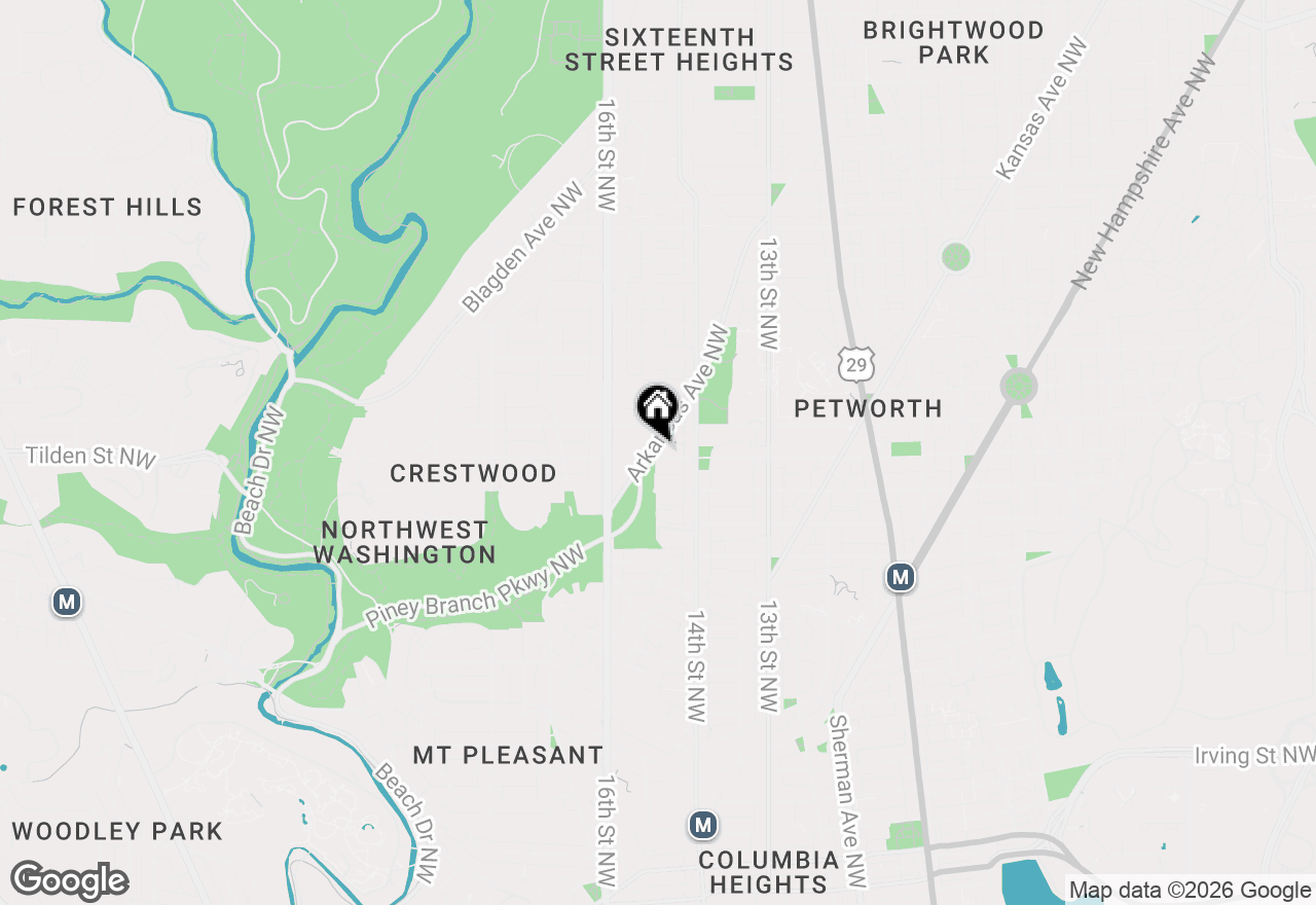 Map of 4101 Arkansas Avenue Nw #B, Washington, DC 20011