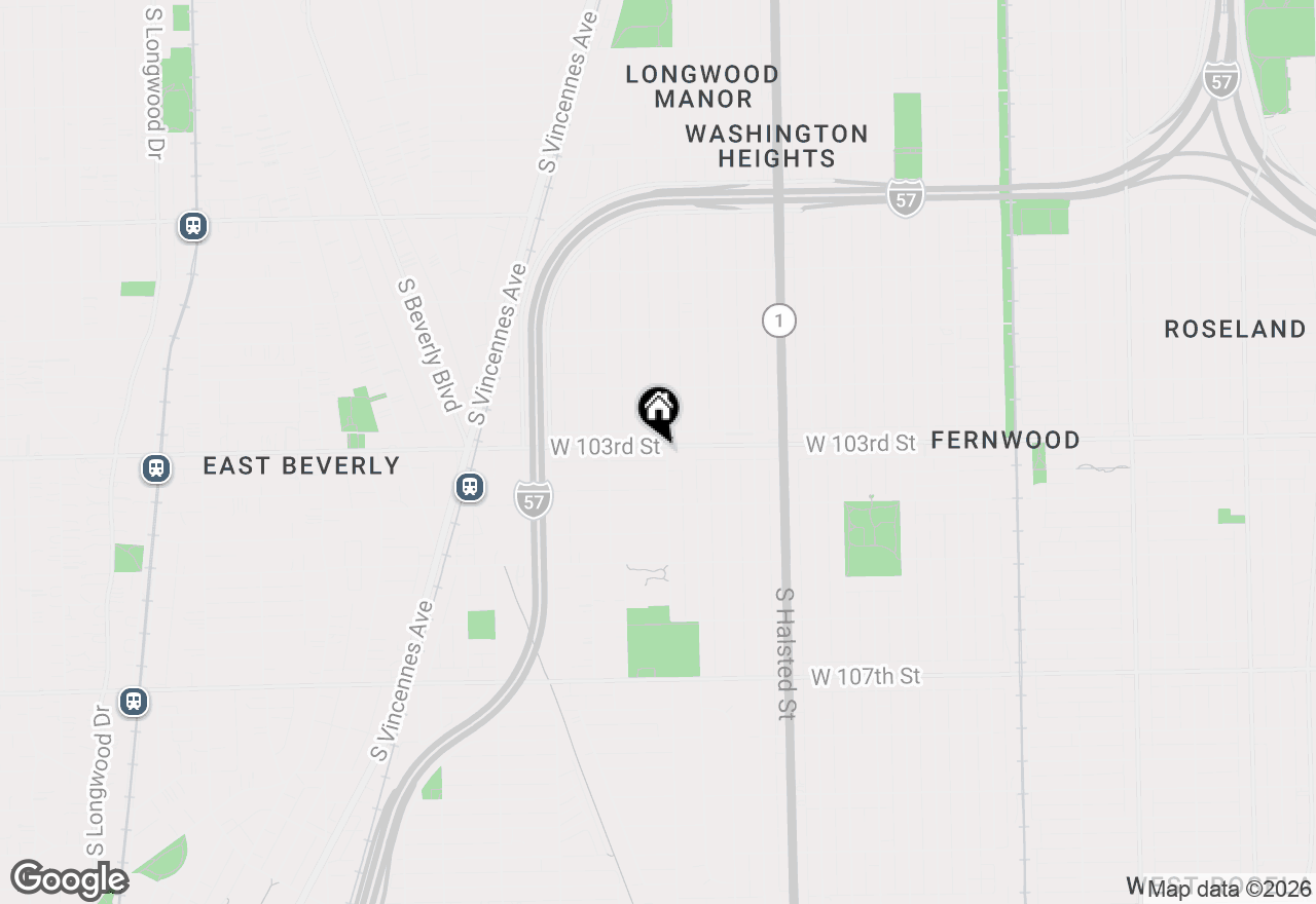 Map of 1005 W 103rd Street, Chicago, IL 60643