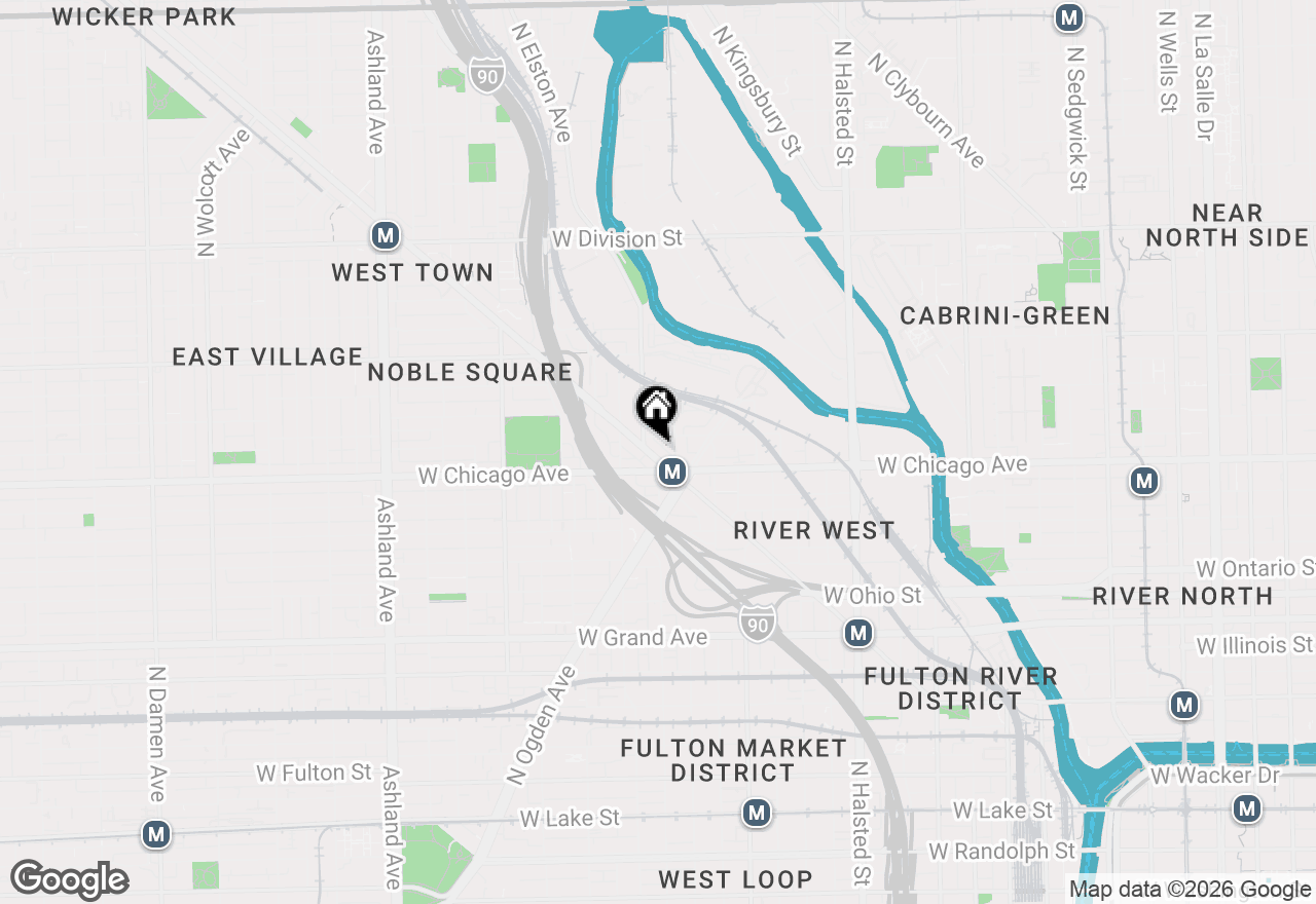 Map of 821 N Milwaukee Avenue #3, Chicago, IL 60642