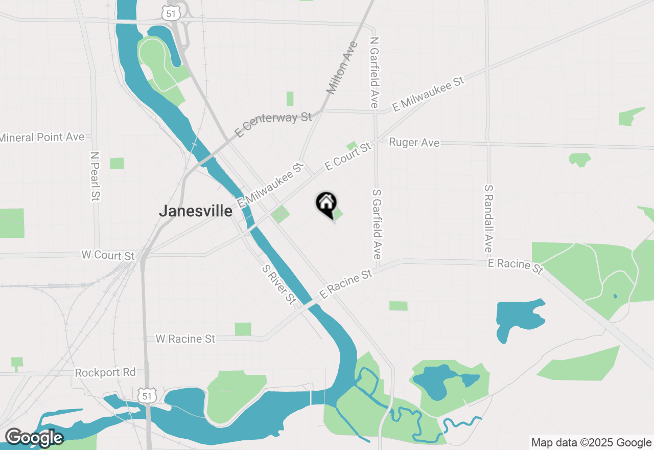 Map of 315 E Holmes Street, Janesville, WI 53545