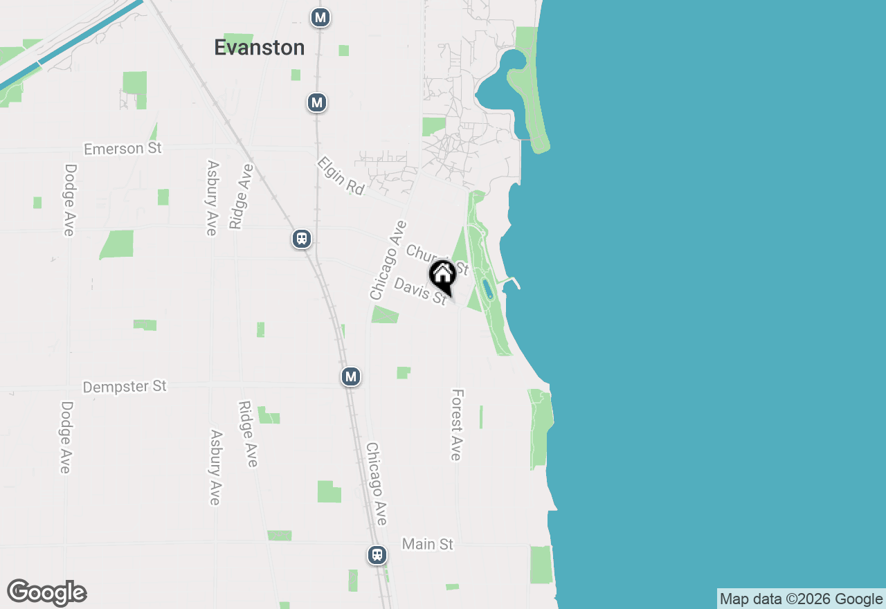Map of 324 Davis Street, Evanston, IL 60201