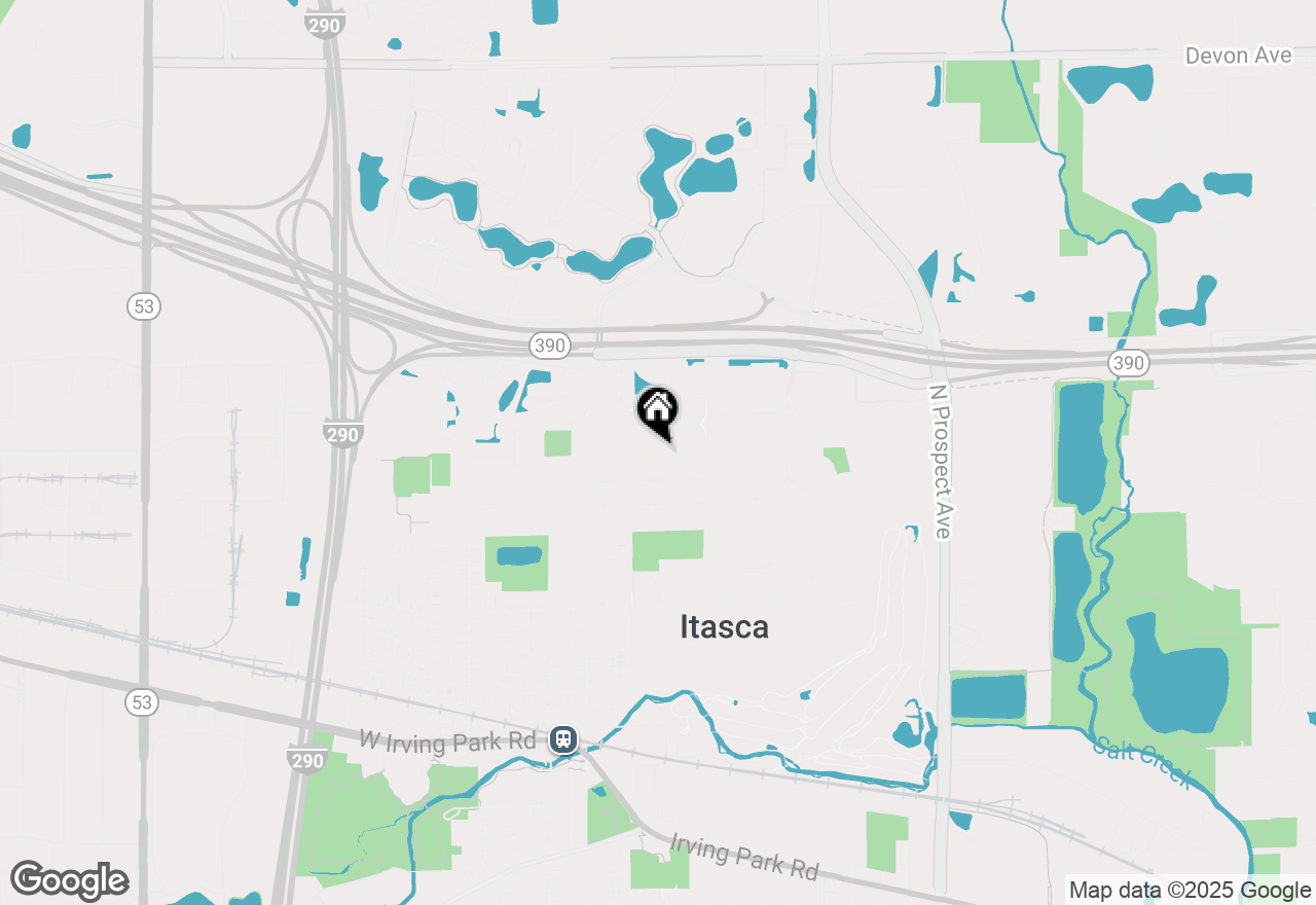 Map of 305 Walters Lane #1B, Itasca, IL 60143