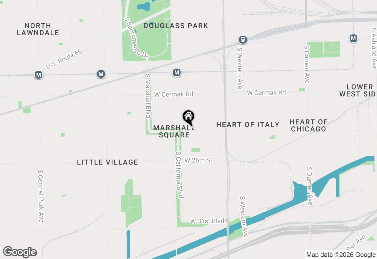 Map of 2705 W 24th Street #2, Chicago, IL 60608