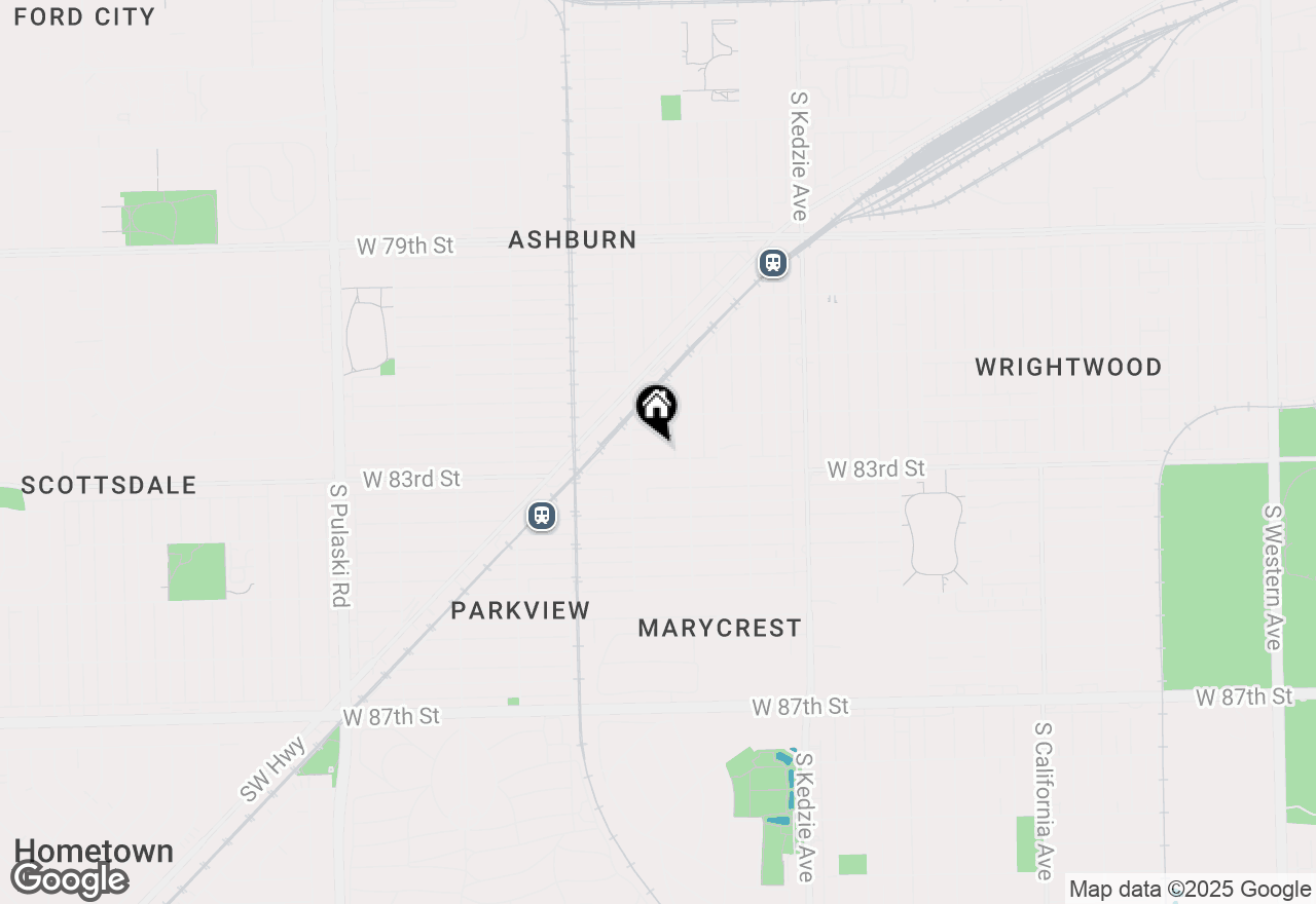 Map of 3433 W 82nd Place, Chicago, IL 60652