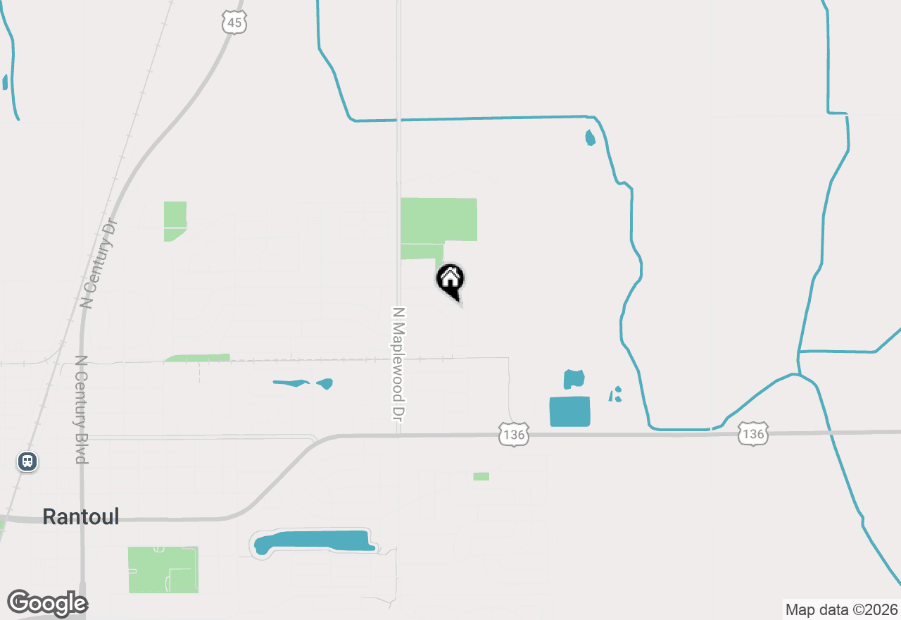 Map of 1340 Jeffrey Drive, Rantoul, IL 61866