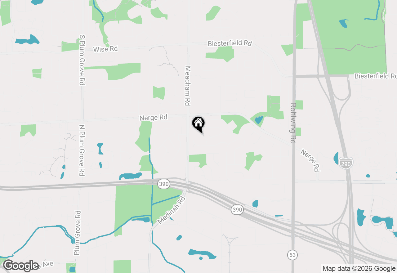 Map of 1484 Hodlmair Court, Elk Grove Village, IL 60007