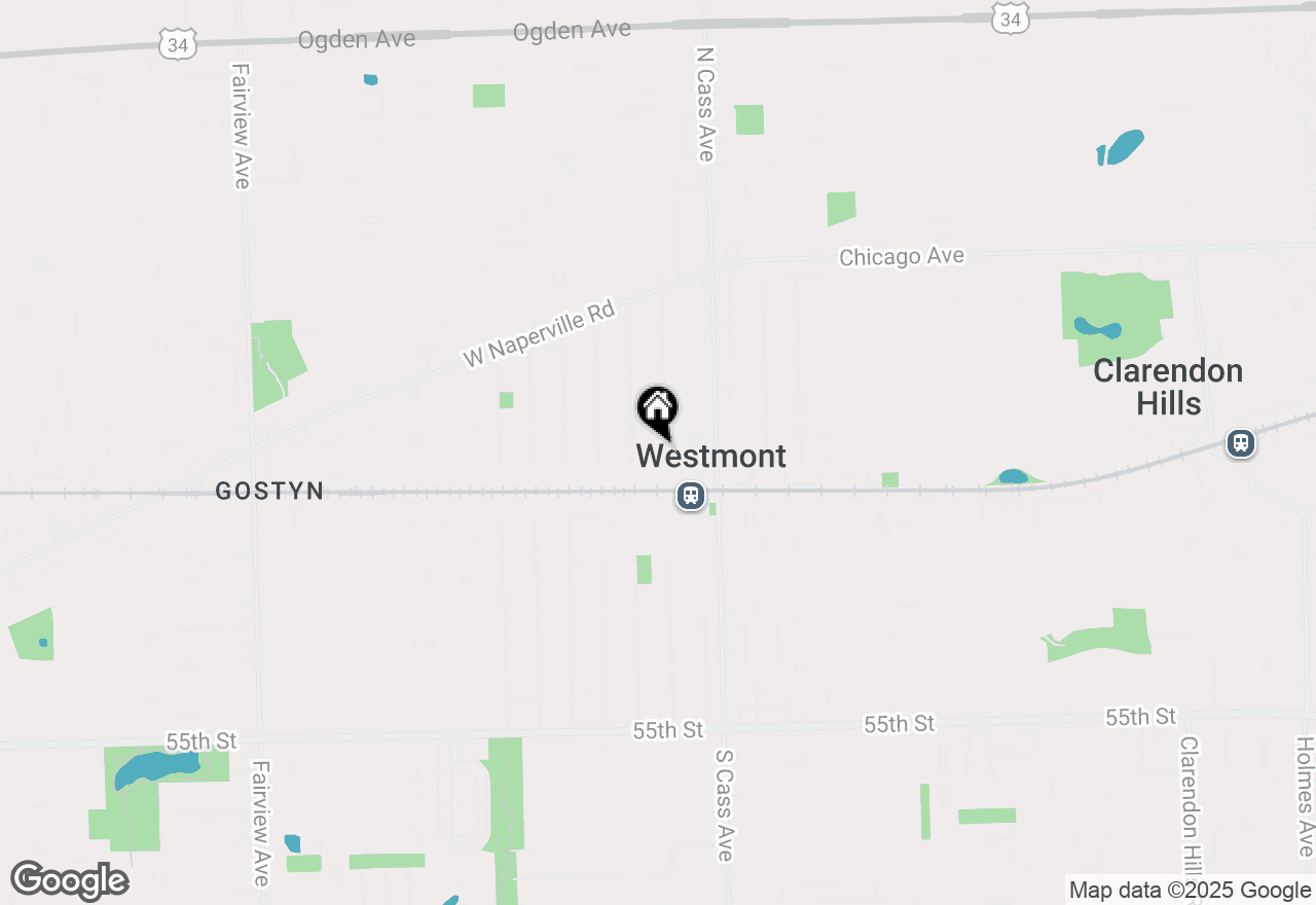 Map of 23 N Grant Street, Westmont, IL 60559
