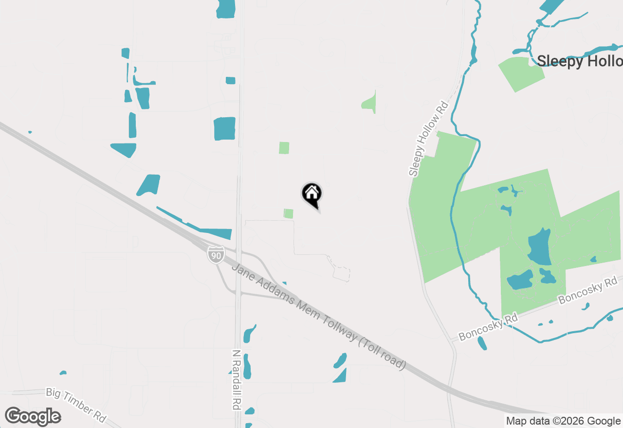Map of 725 Pimlico Parkway, Sleepy Hollow, IL 60118