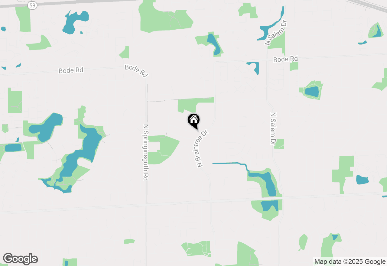 Map of 1309 Chalfont Drive, Schaumburg, IL 60194