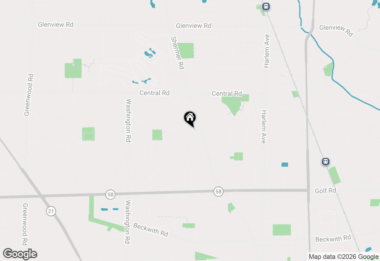 Map of 325 Bel Air Drive, Glenview, IL 60025