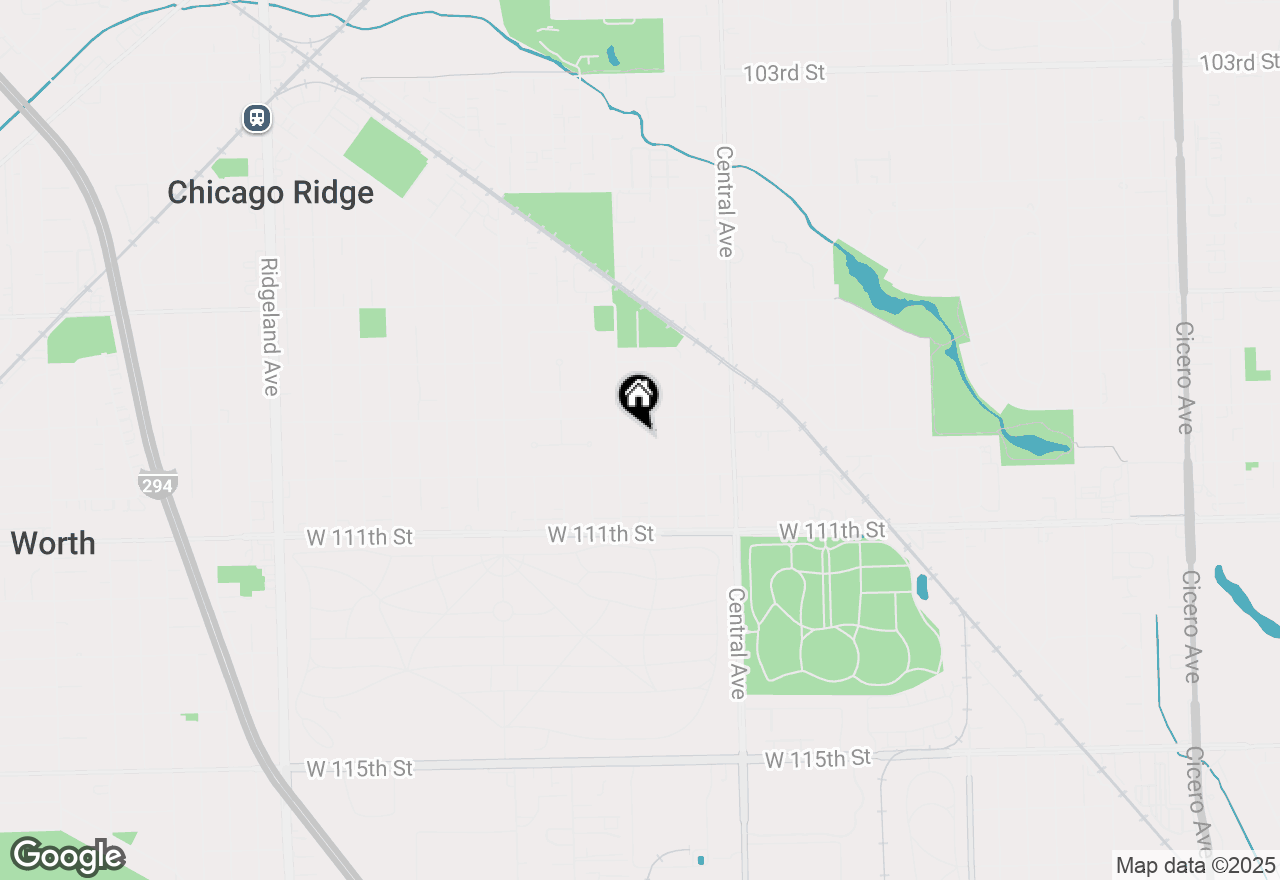 Map of 10922 Massasoit Avenue, Chicago Ridge, IL 60415