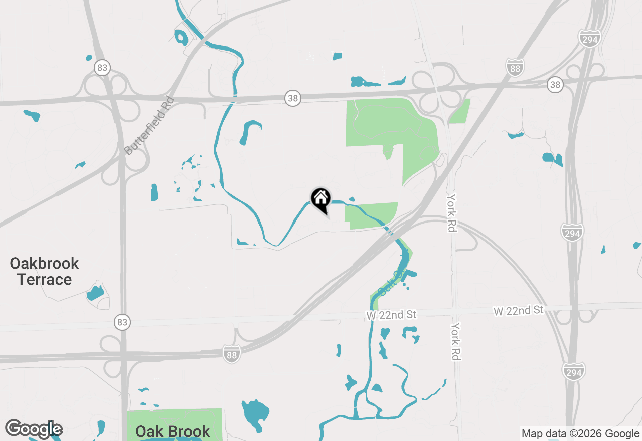 Map of 822 Coventry Lane, Oak Brook, IL 60523