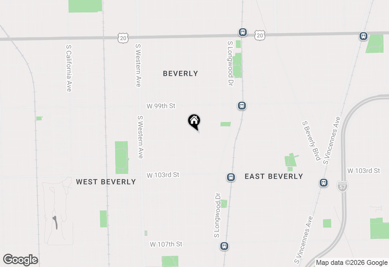 Map of 10041 S Hoyne Avenue, Chicago, IL 60643