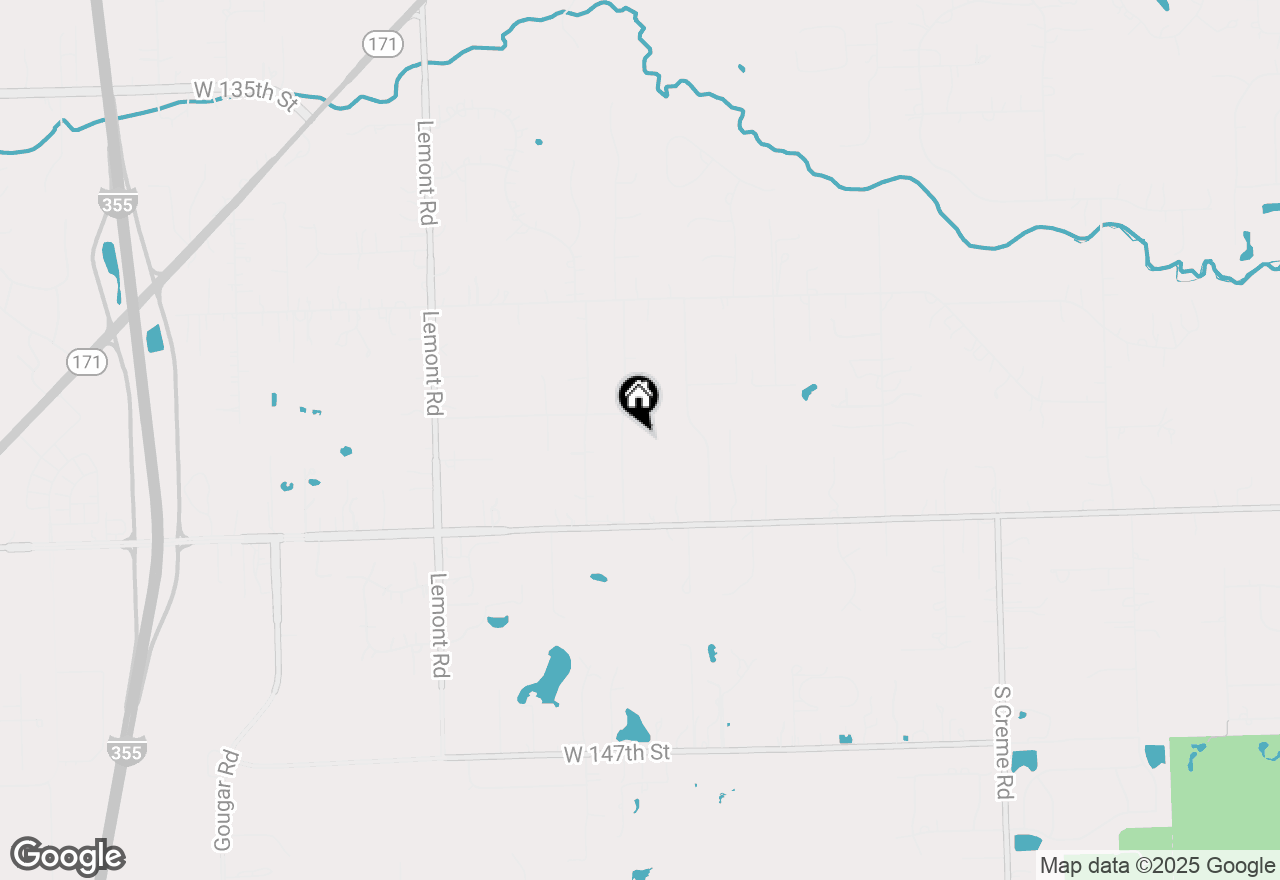 Map of 14133 S Elm Street, Homer Glen, IL 60491