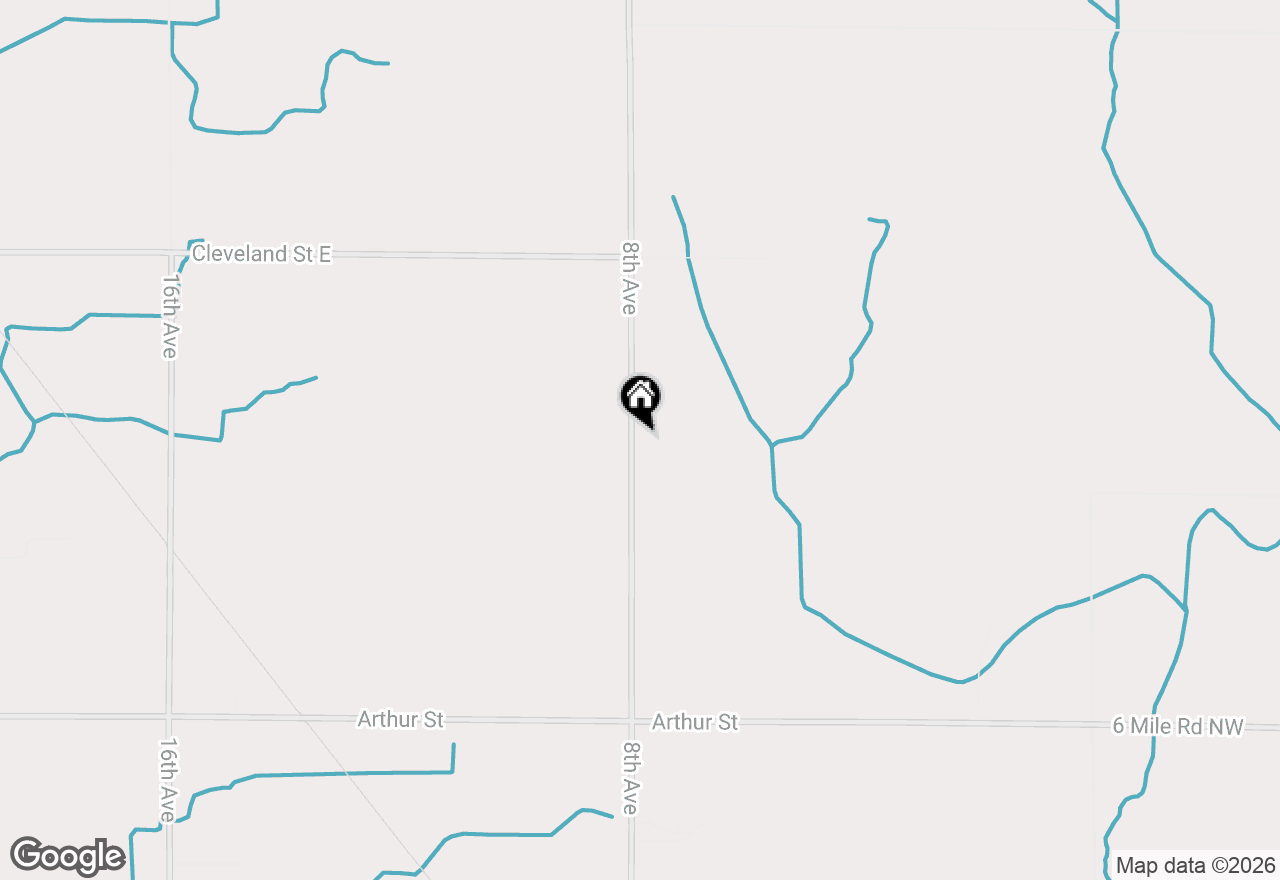 Map of 16490 8th Avenue, Marne, MI 49435
