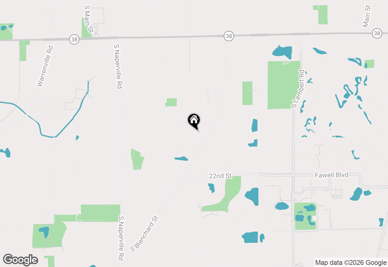 Map of 1026 Briarcliffe Boulevard, Wheaton, IL 60189