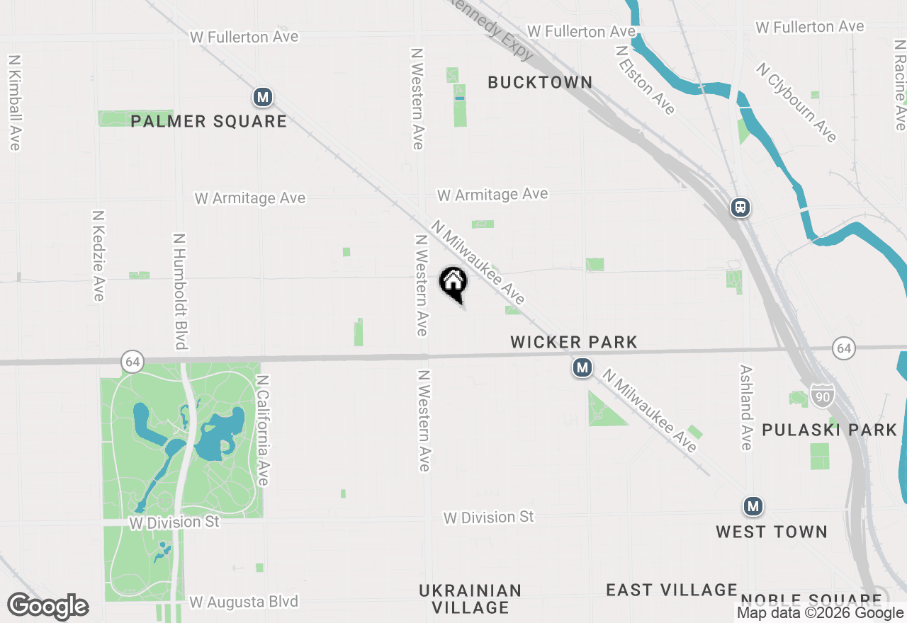 Map of 2315 W Wabansia Avenue #1E, Chicago, IL 60647