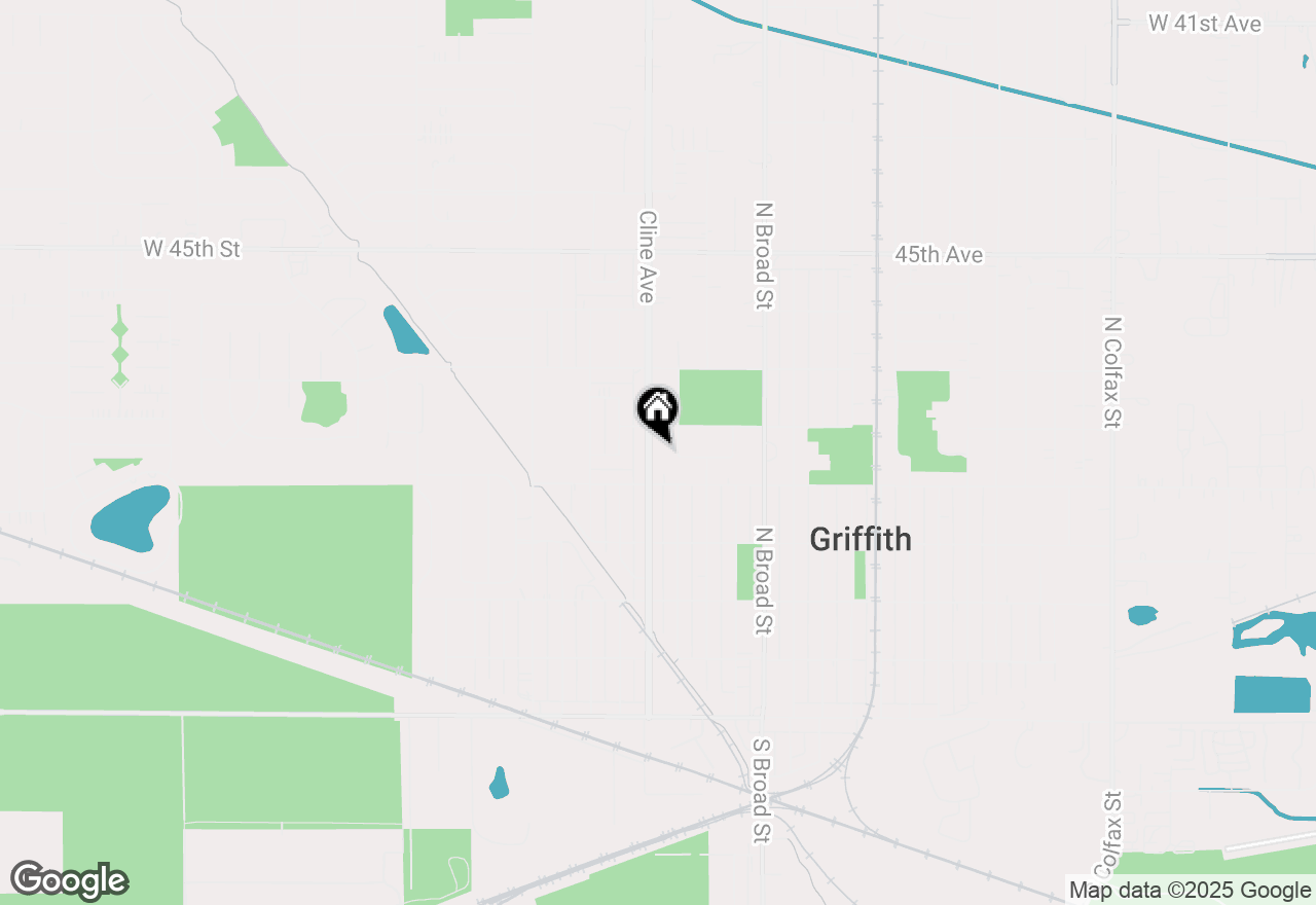 Map of 525 N Cline Avenue, Griffith, IN 46319