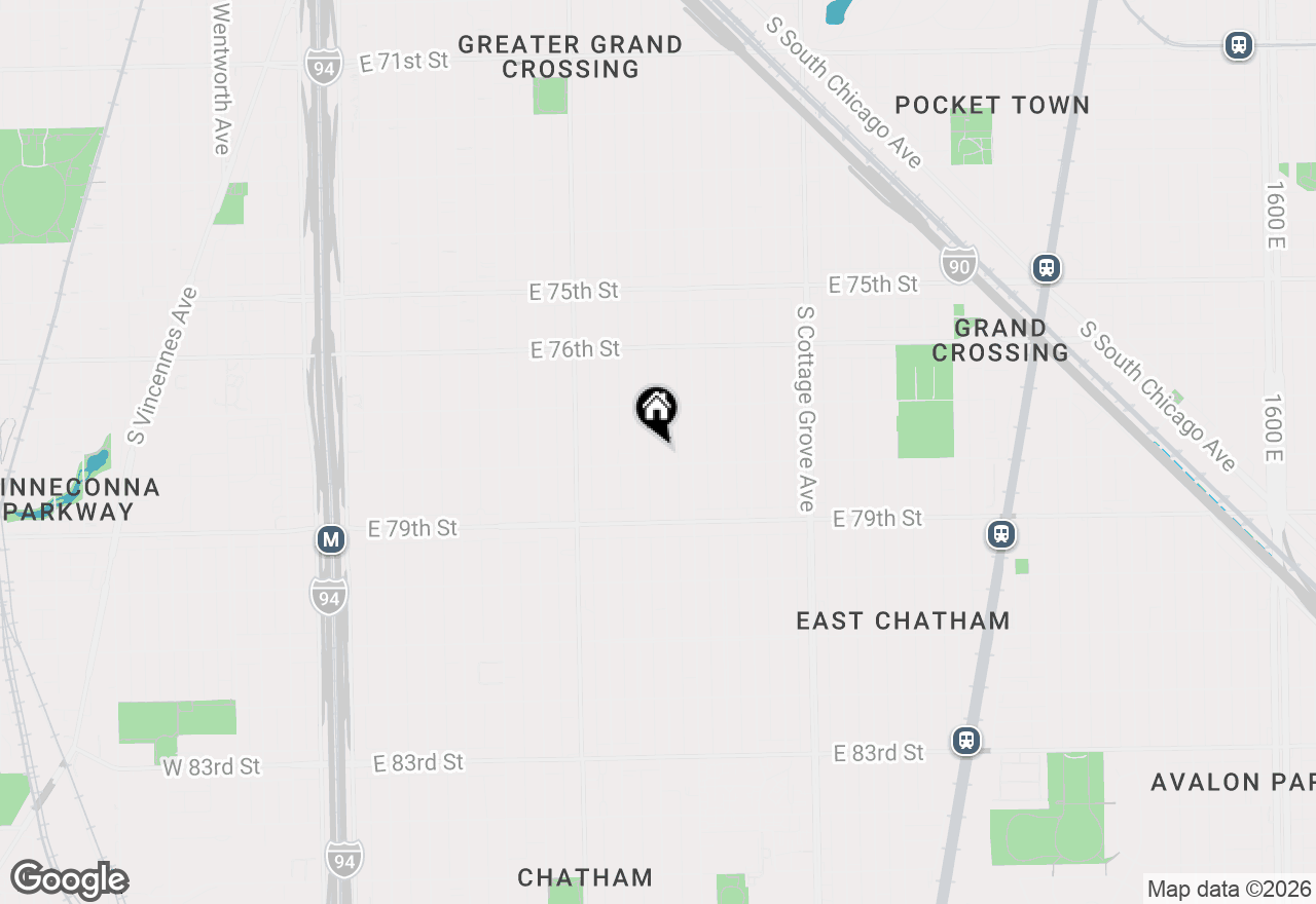 Map of 7750 S Rhodes Avenue, Chicago, IL 60619
