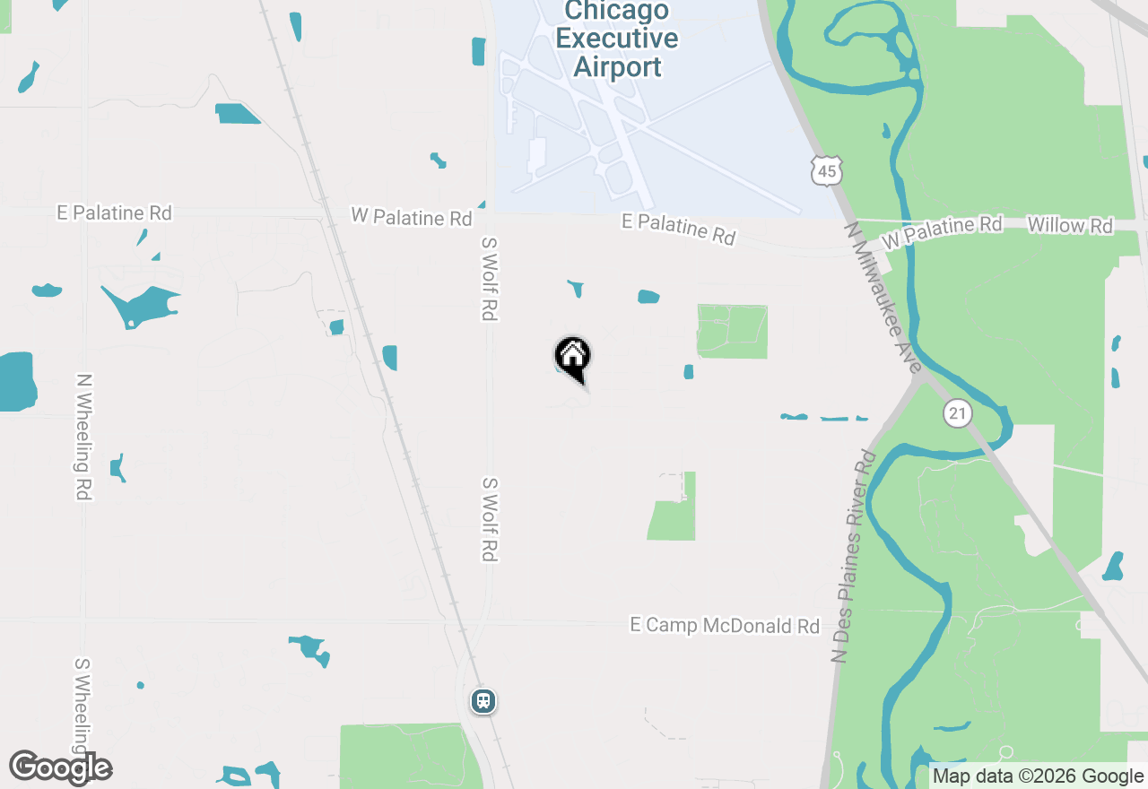 Map of 16 E Old Willow Road #206-S, Prospect Heights, IL 60070