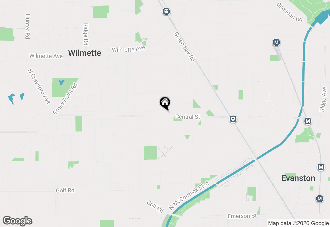 Map of (Address confidential), Evanston, Illinois 60201