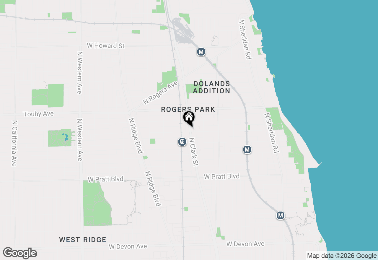 Map of 7046 N Clark Street #2FLR, Chicago, IL 60626