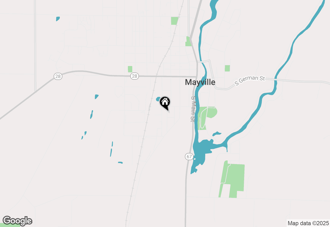 Map of 423 Seitz Ave, Mayville, WI 53050