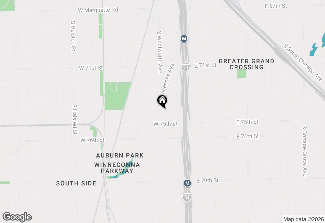 Map of 159 W 74th Street, Chicago, IL 60621