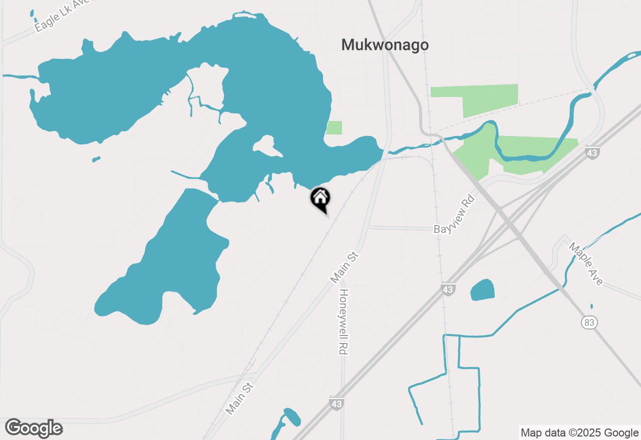 Map of 619 Bay View Rd, Mukwonago, WI 53149