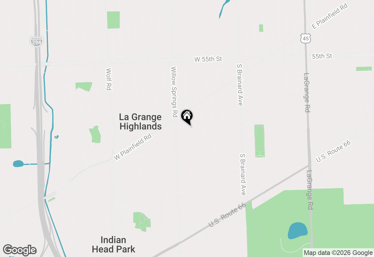 Map of 1333 W 59th Street, La Grange Highlands, IL 60525