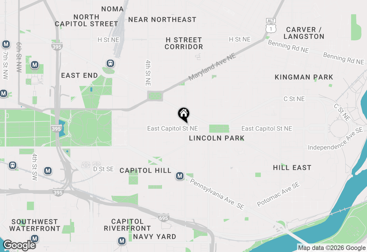 Map of 720 E Capitol Street Ne #LOWER LEVEL, Washington, DC 20003