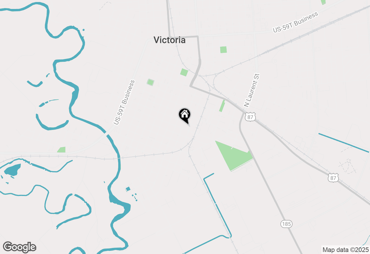 Map of 702 E Convent Street, Victoria, TX 77901