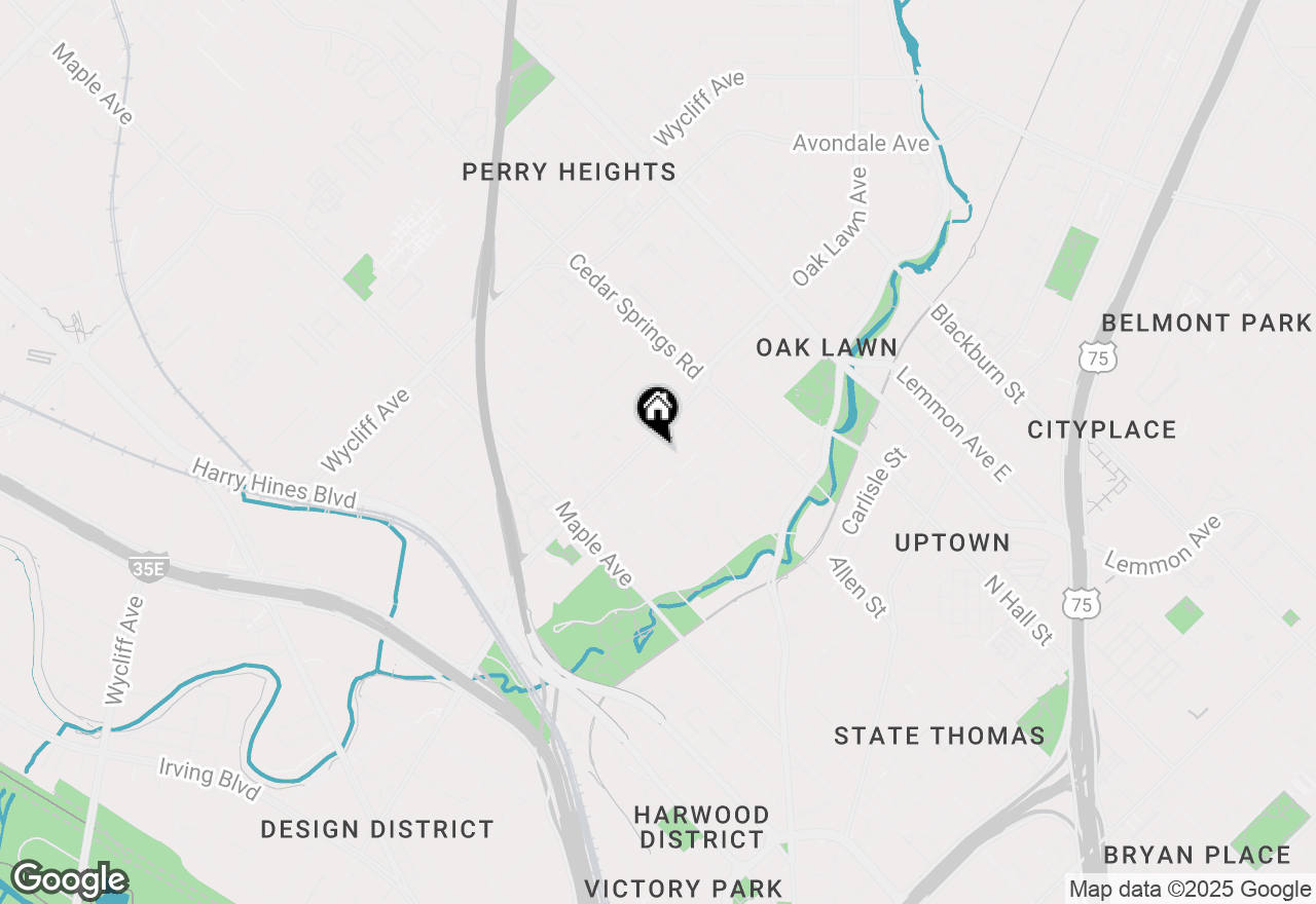 Map of 3715 Congress Avenue, Dallas, TX 75219