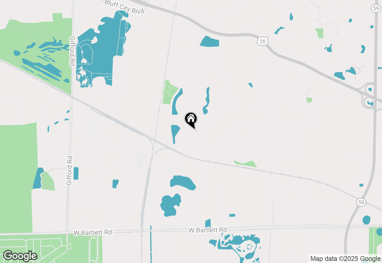 Map of 553 Ivory Lane, Bartlett, IL 60103