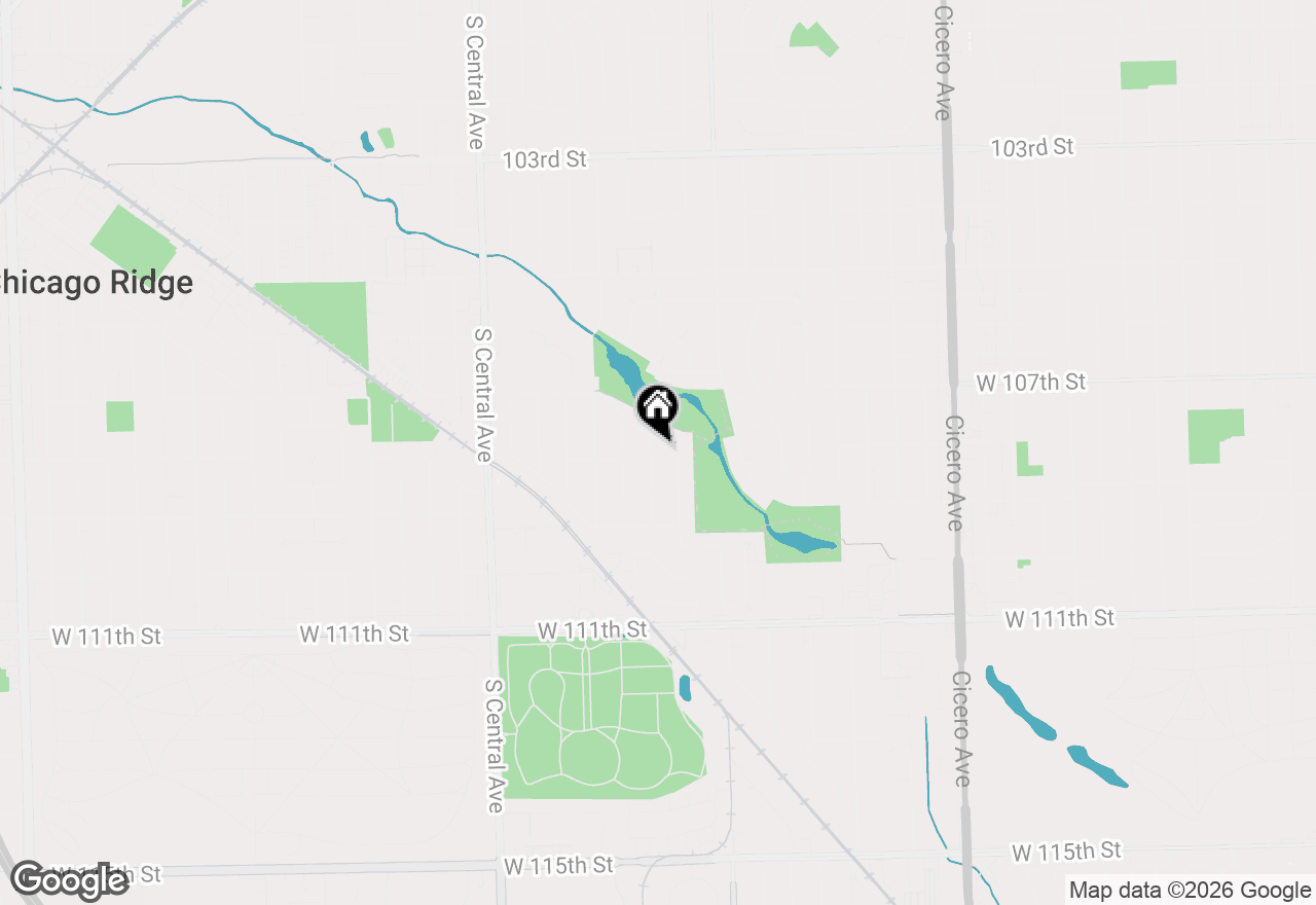 Map of 10745 Lockwood Avenue, Oak Lawn, IL 60453