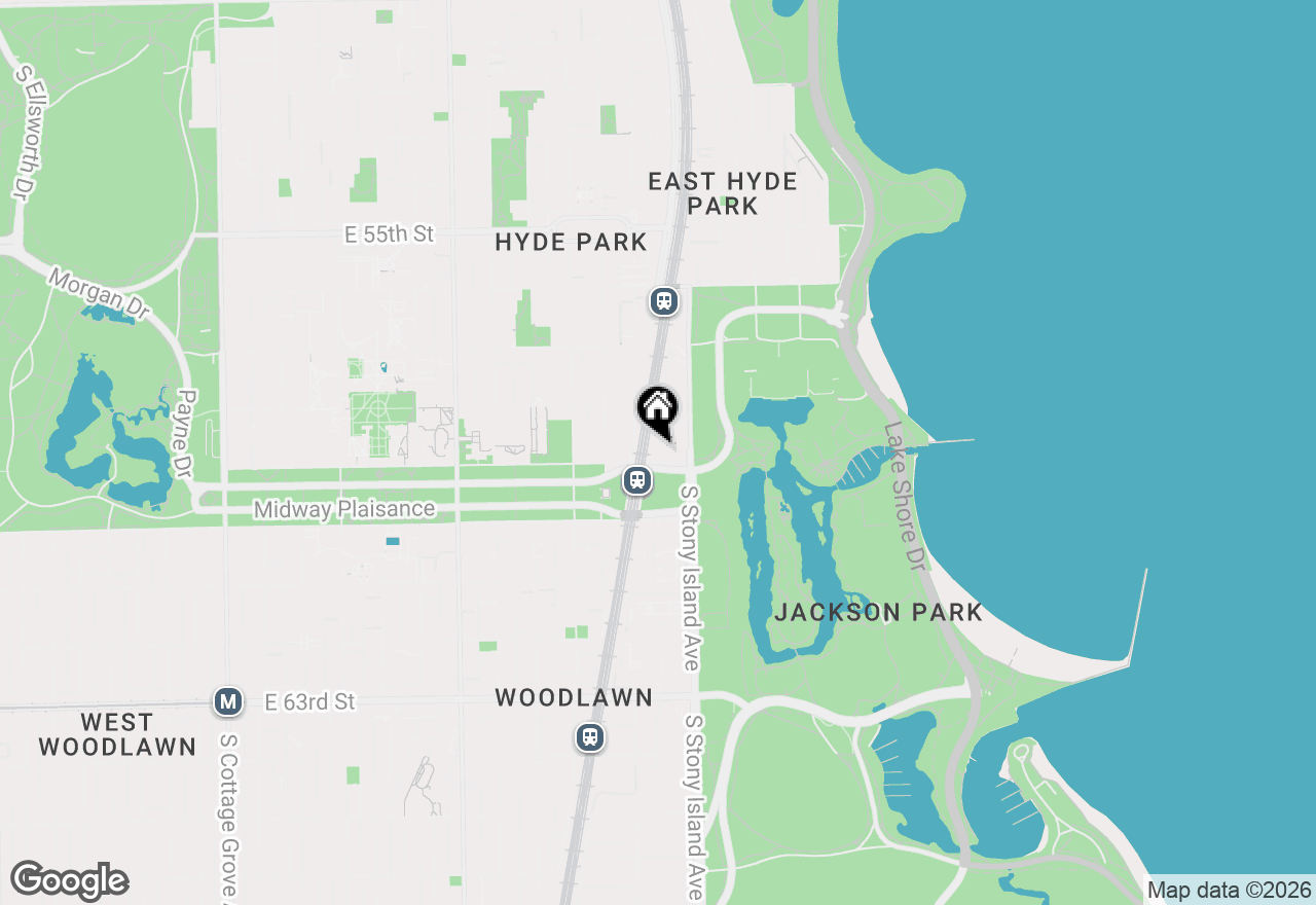 Map of 1524 E 59th Street #B1, Chicago, IL 60637