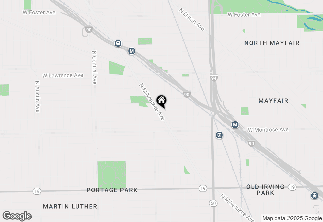 Map of 5135 W Windsor Avenue #2W, Chicago, IL 60630