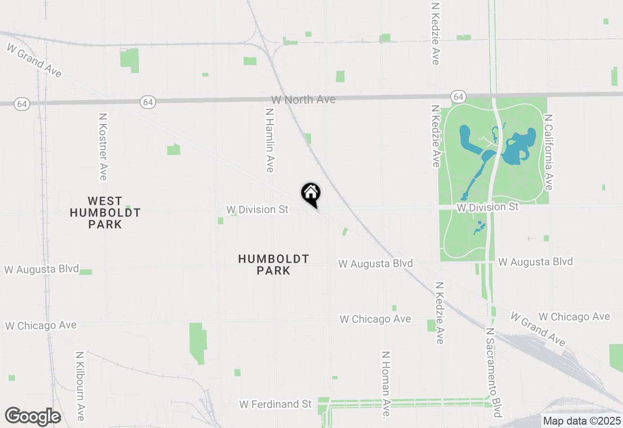 Map of 3639 W Division Street, Chicago, IL 60651