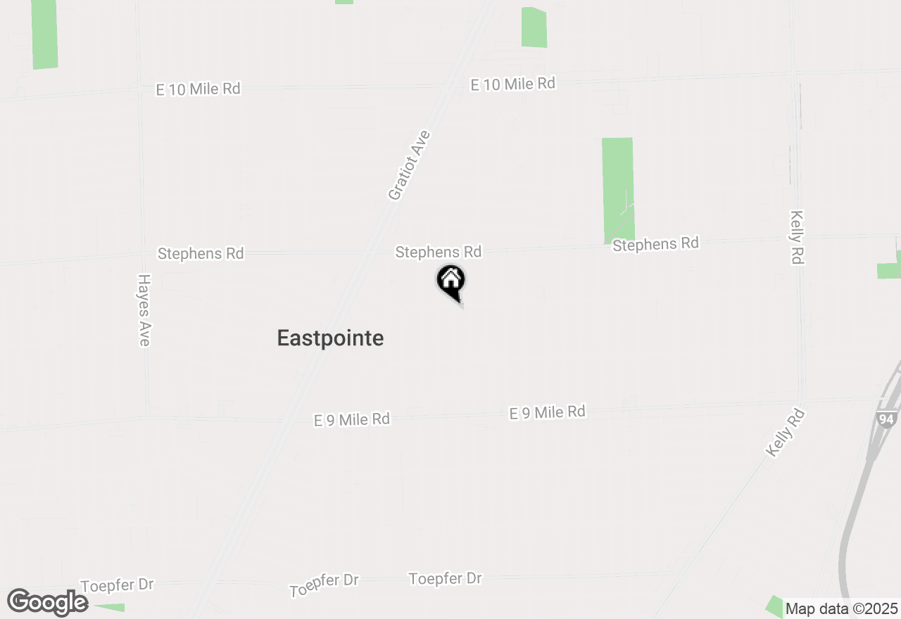 Map of 23165 Rein Avenue, Eastpointe, MI 48021