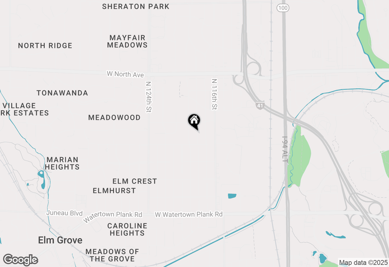 Map of 1745 N 118th St, Wauwatosa, WI 53226
